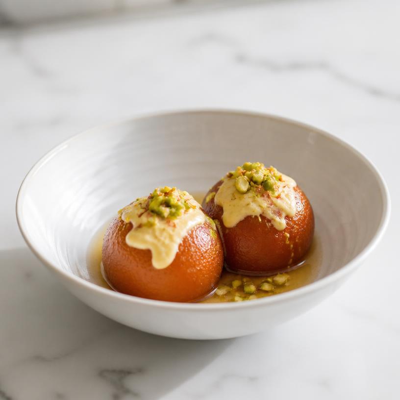 Shahi Gulab Jamun with Rabri (2 pcs)